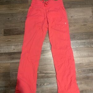 Lululemon Pink dance studio wide leg joggers